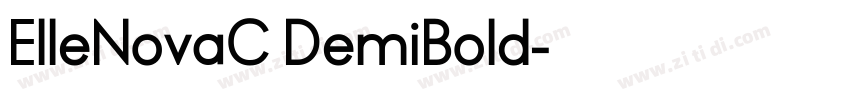 ElleNovaC DemiBold字体转换